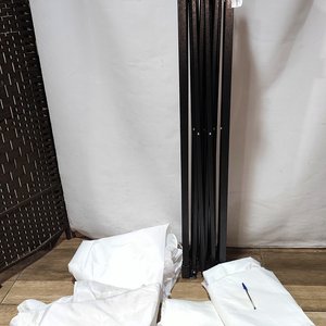 Gazebo Reforzado Blanco 3x3m con Lona Impermeable y Paredes - imagen 3