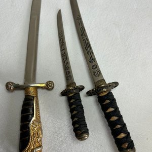 Lote de 3 Abrecartas Estilo Espada Japonesa y Europea - imagen 2