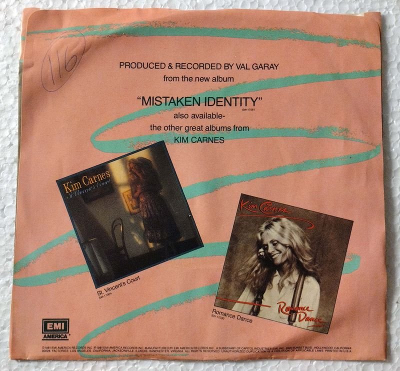 Vinilo de Kim Carnes - Bette Davis Eyes (1981) - imagen 2