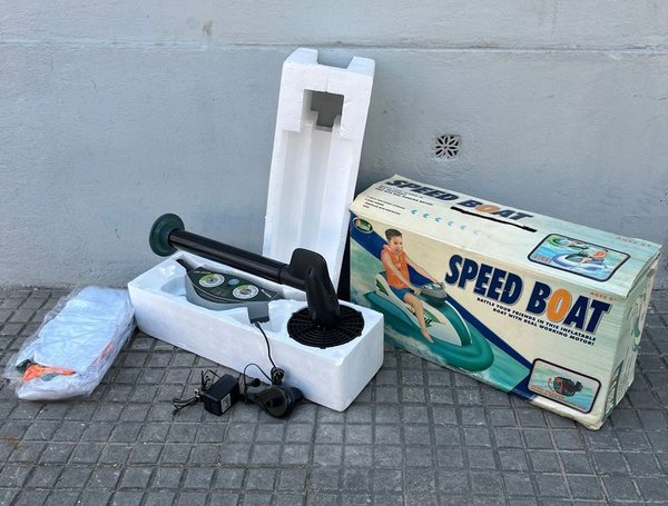 Moto de Agua Inflable "Speed Boat" con Motor y Cargador - imagen 1