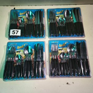 Set de Cubiertos Negros para 24 Personas - imagen 2