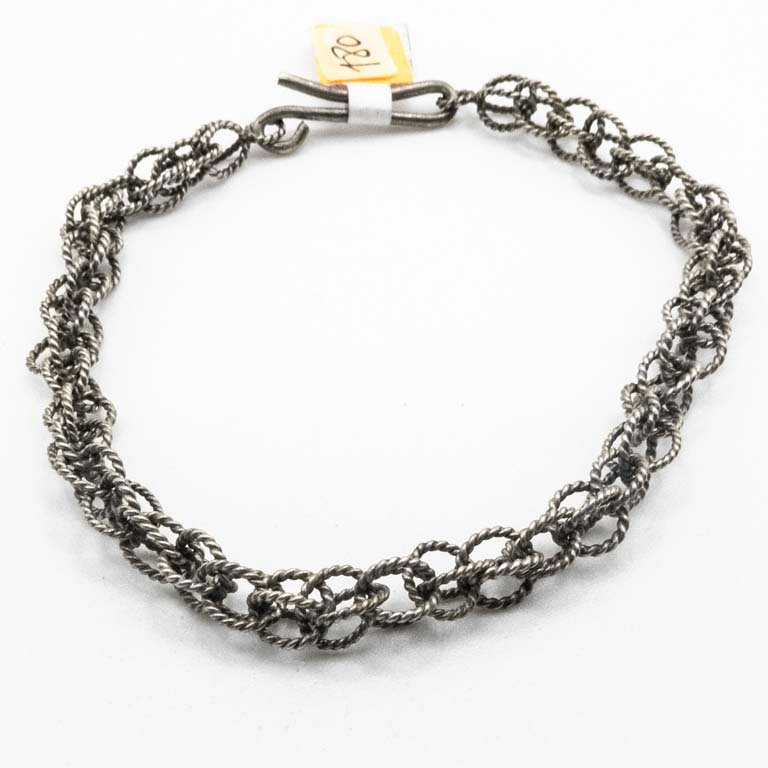 Pulsera de Plata 925 con Diseño Trenzado y Cierre