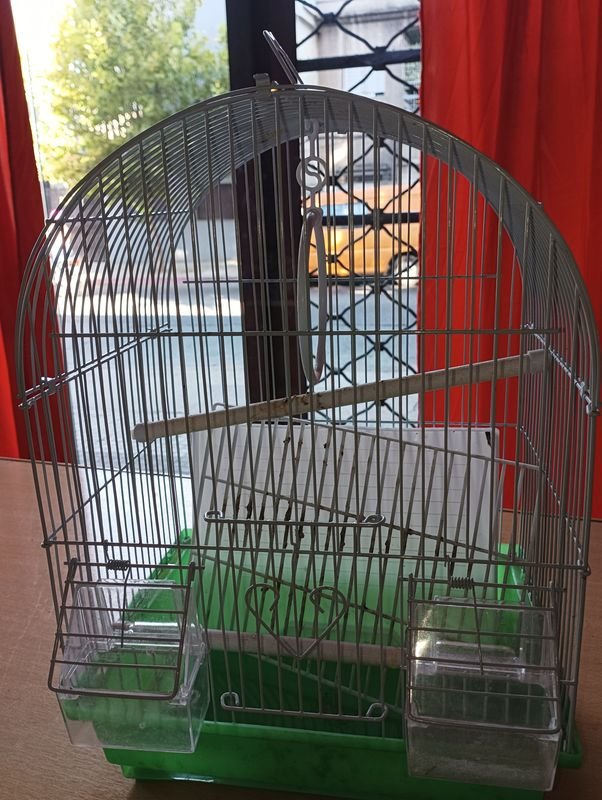 Jaula de pájaro para aves con jaula de alambre - imagen 3