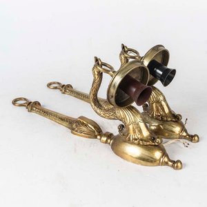 Lote anterior: Par de Apliques de Bronce con Globo de Vidrio Tallado