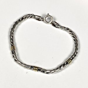 Pulsera de Plata y Oro con Estuche - 19 cm - imagen 3