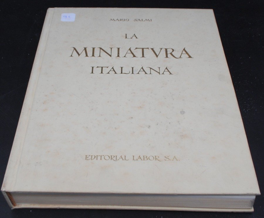 Lote siguiente: Libro de arte italiano La Miniatura