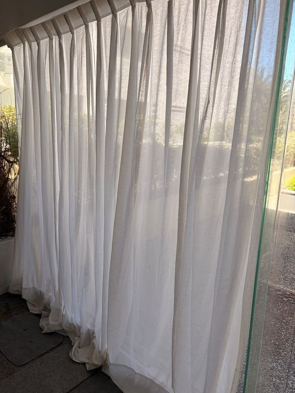 Combo Cortinas Blancas Varias Medidas