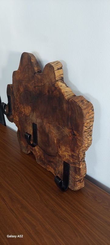 Perchero en madera y hierro raro de 48x40 - imagen 6