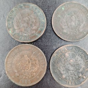 Lote de 4 Monedas "Dos Centavos" República Argentina (1883-1898) - imagen 3