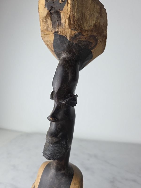 Escultura en madera dura africana posiblemente ébano - imagen 3