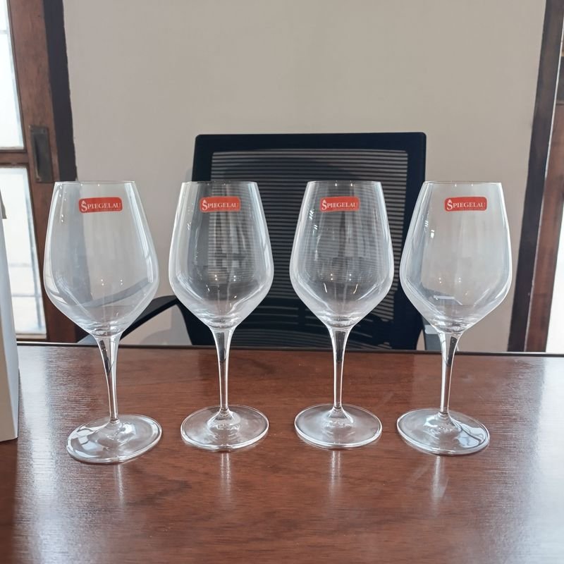 Copas de Vino Blanco Spiegelau Cristal Alemán 420 mL - Set de 4
