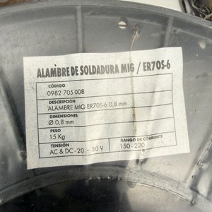 5 Rollos de Alambre de Soldadura MIG ER70S-6 0.8 mm - imagen 3