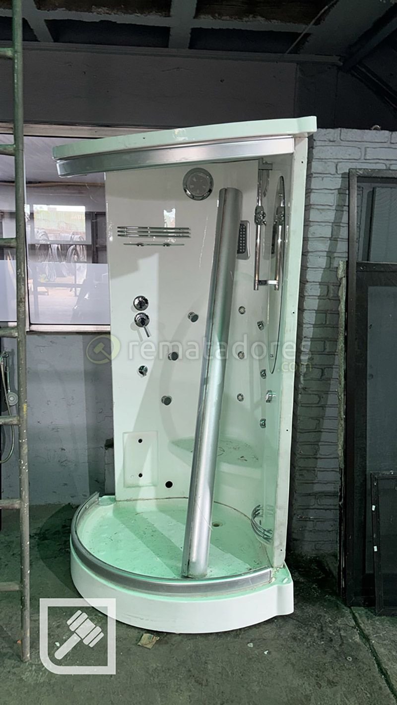 Cabina de Ducha Hidromasaje Moderna Blanca
