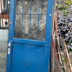 Lote anterior: Puerta de Chapa Azul con Reja