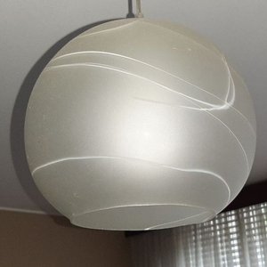 Lámpara Colgante de Vidrio Craquelado con Diseño - imagen 2