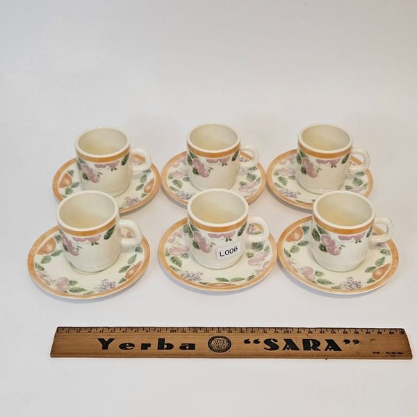Juego de café hermoso con diseños florales - imagen 5