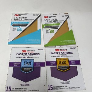 Pack de 4 lijas 3M Pro-Sand, granos 80, 120, 150 y 220 - imagen 2