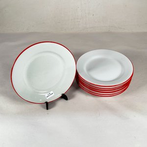 Lote anterior: Set de 7 Platos de Porcelana Olmos con Borde Rojo