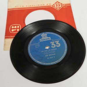 Disco Vinilo Single "Hola Adiós" - The Beatles, Primera Edición Uruguay - imagen 2