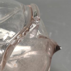 Juego de 2 piezas de cristal: Florero bicolor y despojador ámbar - imagen 12