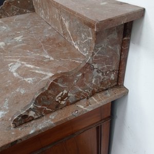 Lavatorio Estilo Francés con Tapa de Mármol Restaurada - imagen 5