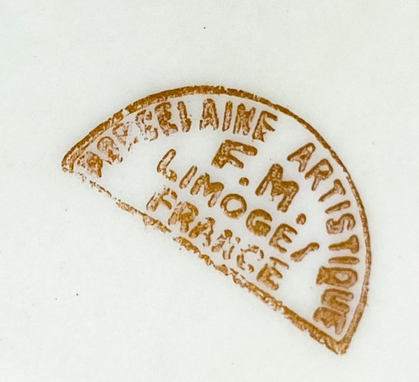 Cofre alhajero porcelana Limoges decorado - imagen 4