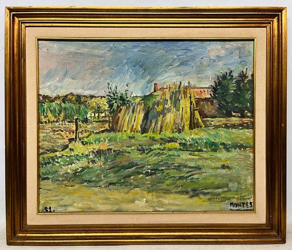 Pintura de paisaje rural de Jose Montes - imagen 2
