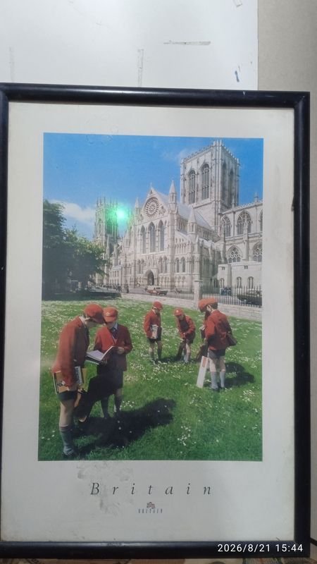 Lámina Enmarcada "Britain" con Vista de la Catedral de York