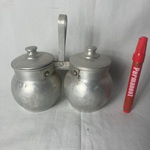 Yerbero y Azucarero Doble de Aluminio con Tapa y Asa - imagen 8