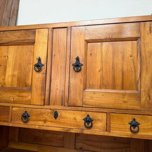 Alacena Antigua de Madera con Puertas y Cajones - imagen 11