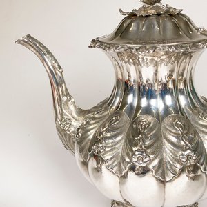 Juego de Té de Plata Inglesa Georgiana, Siglo XIX - imagen 7