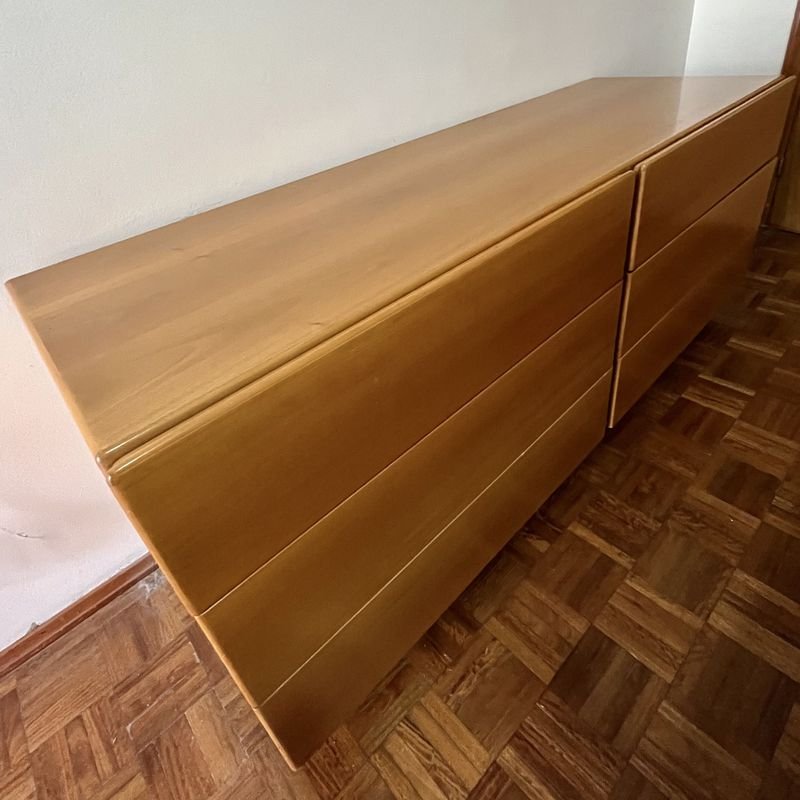 Mueble de madera maciza con seis cajones traído de España - imagen 5