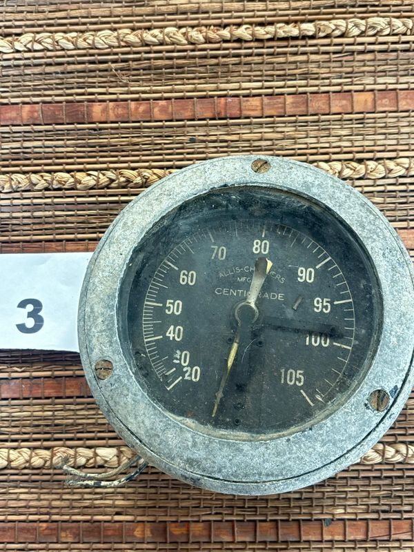 Termómetro de Panel Allis-Chalmers Centigrade - imagen 1