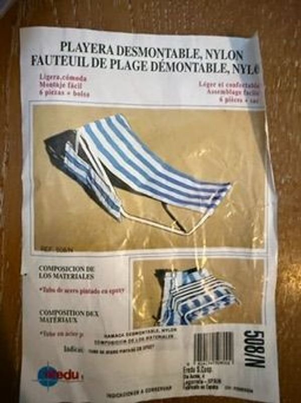 Par de reposeras de playa desarmables para un verano perfecto - imagen 1