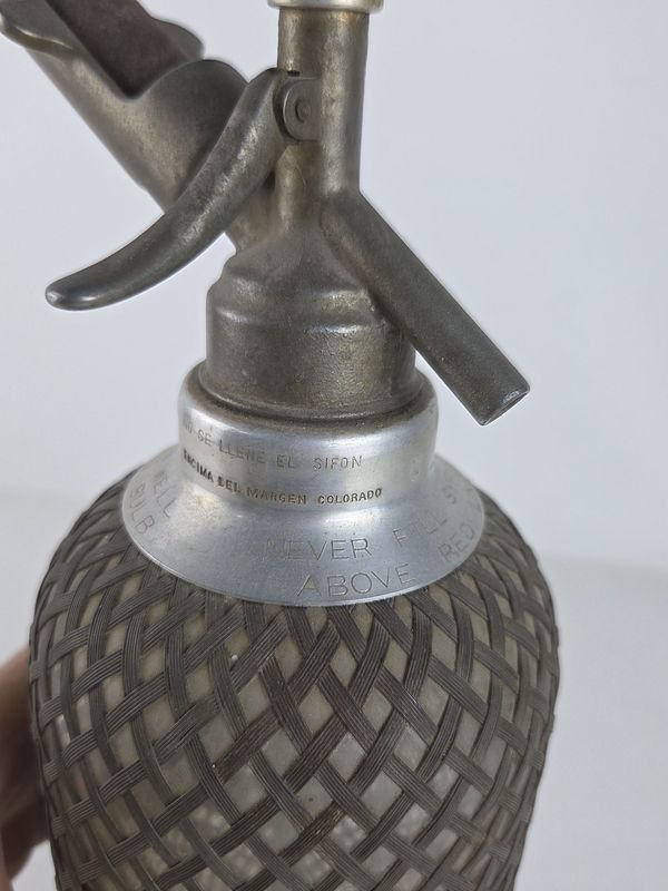 Antiguo Sifón Inglés con Malla Metálica - Venta en Subasta - imagen 4
