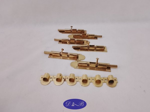 Set de 5 Pasadores para Puerta de Bronce