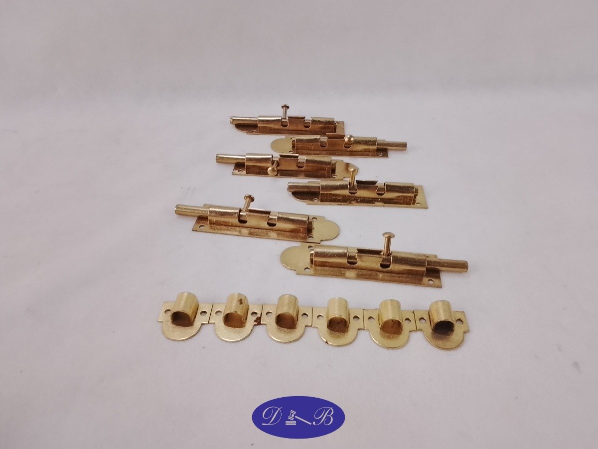 Set de 5 Pasadores para Puerta de Bronce