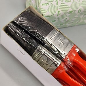 Docena de Pinceles de Poliéster 1" Mango Rojo - imagen 2