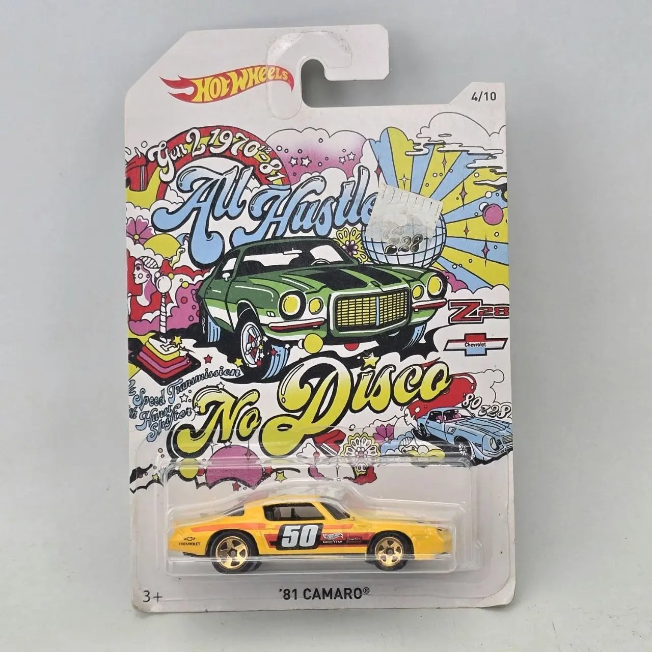 Hot Wheels Camaro '81 "No Disco" Amarillo