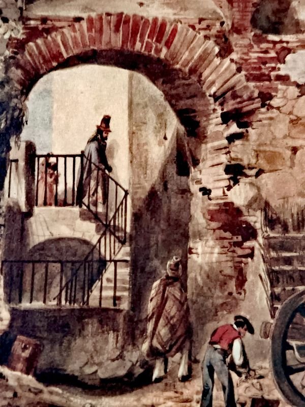 Lámina Costumbrista del Siglo XIX: Detalles de la Ciudadela - imagen 5