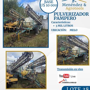 Lote anterior: Pulverizador Agrícola Pampero con Tanque