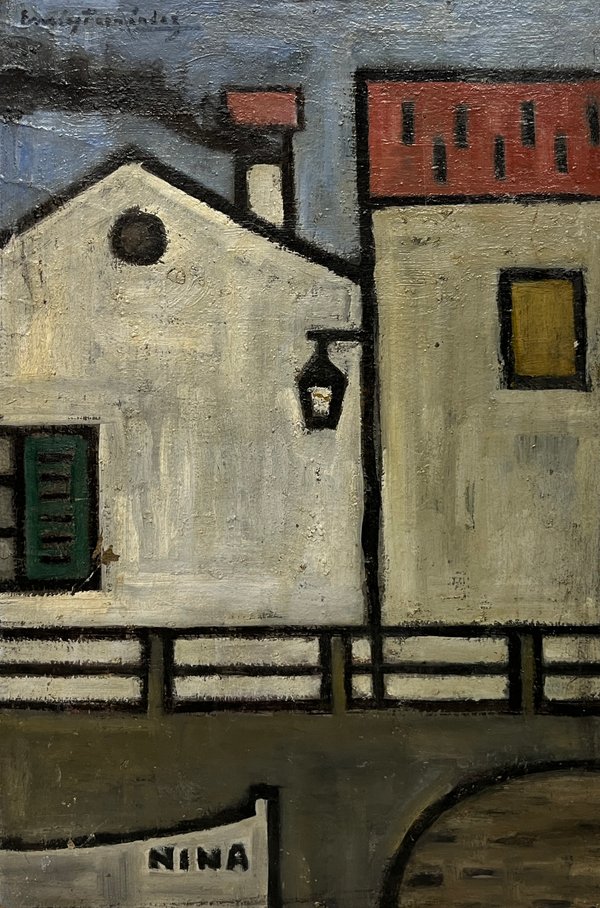 Oleo "Sin Título" de Emin Fernández - 55 x 37 cm