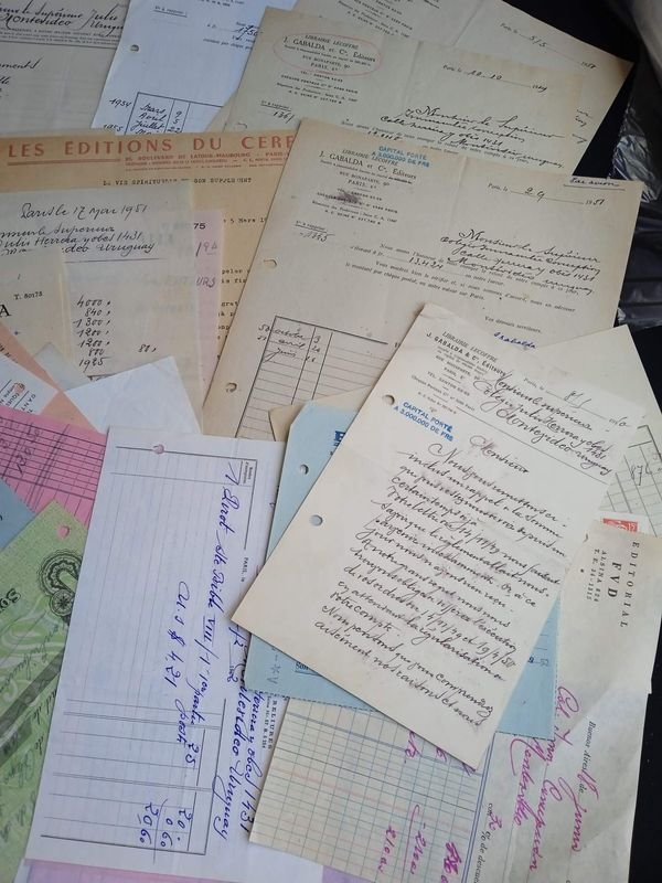 Colección de boletas antiguas y otros artículos - imagen 3