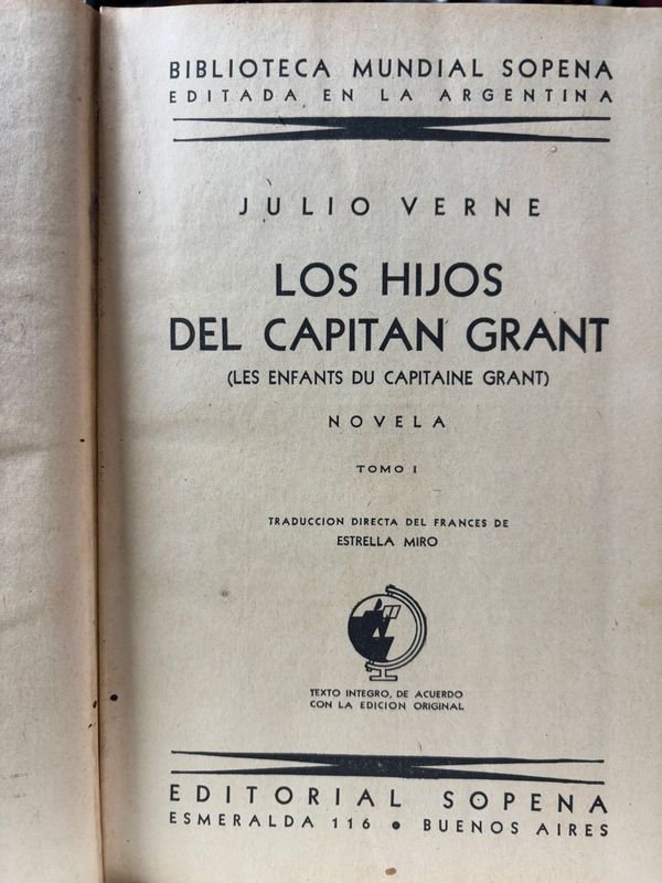 Novelas Ilustradas de Julio Verne, Editorial Sopena 1940 - imagen 3