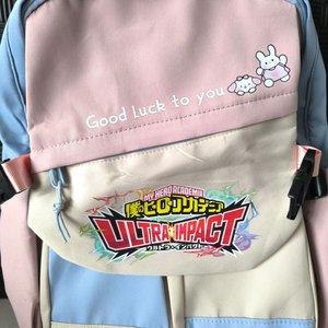 Lote siguiente: Mochila Escolar Estilo Casual My Hero Academia Ultra Impact Azul Rosa Beige
