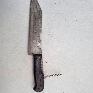 Cuchillo de Monte Tramontina con Sacacorchos y Vaina de Cuero - imagen 3