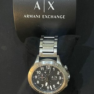 Reloj Armani Exchange AX1750 Cronógrafo Acero Inoxidable Caja Original - imagen 3