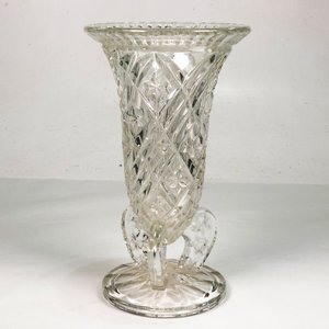 Centro de Mesa de Cristal Tallado con Tres Patas - imagen 3