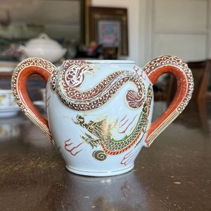 Juego de Té de Porcelana con Dragón: 2 Teteras, Azucarera, 6 Tazas y 6 Platos - imagen 12