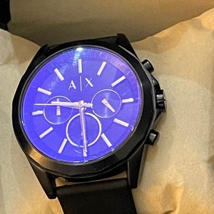 Reloj Armani Exchange AX2613 Cronógrafo Esfera Azul Caja Negra Hombre - imagen 8